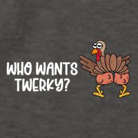 Who Wants Twerky Funny Thanksgiving Vector Backpack