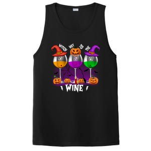 Witch Way To The Wine Halloween Funny Cute Gift PosiCharge Competitor Tank