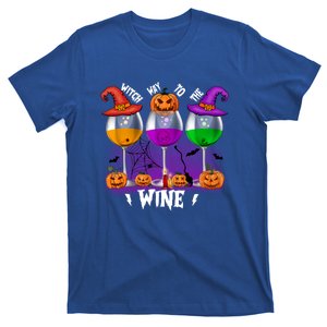 Witch Way To The Wine Halloween Funny Cute Gift T-Shirt