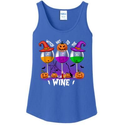 Witch Way To The Wine Halloween Funny Cute Gift Ladies Essential Tank