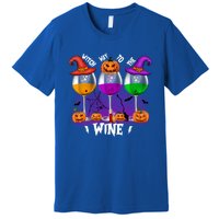 Witch Way To The Wine Halloween Funny Cute Gift Premium T-Shirt