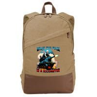 WTF What The Fuck Is A Kilometer George Washington Funny Cotton Canvas Backpack