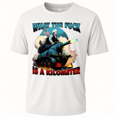 WTF What The Fuck Is A Kilometer George Washington Funny Performance Shirt