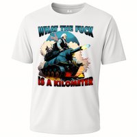 WTF What The Fuck Is A Kilometer George Washington Funny Cooling Performance Crew T-Shirt