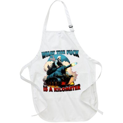 WTF What The Fuck Is A Kilometer George Washington Funny Apron
