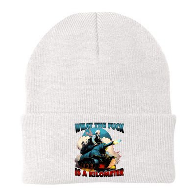 WTF What The Fuck Is A Kilometer George Washington Funny Beanie