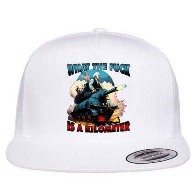 WTF What The Fuck Is A Kilometer George Washington Funny Flatbill Hat
