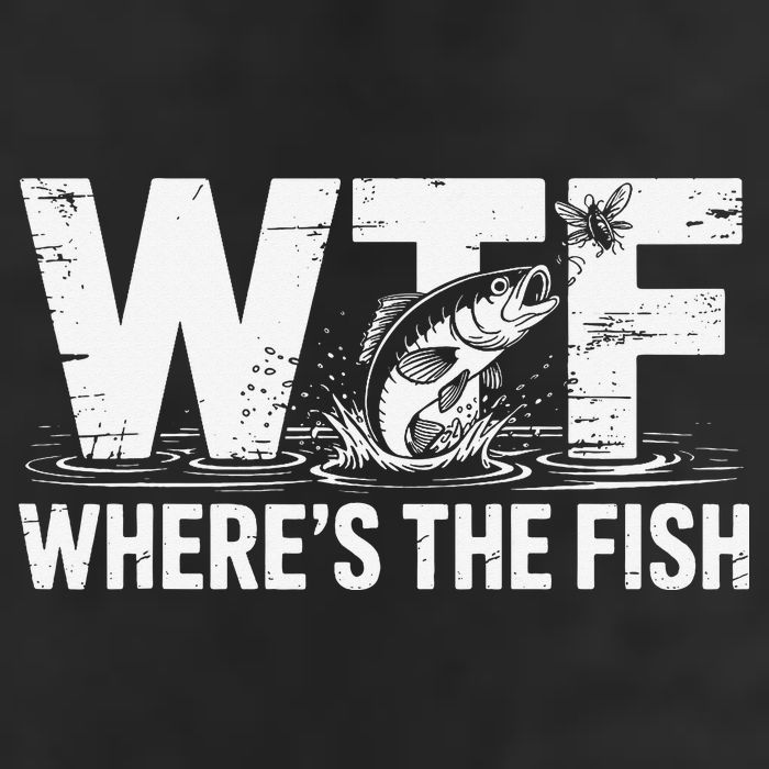 WTF Wheres The Fish Funny Fishing Humor Cool Comfort Performance Bucket Hat