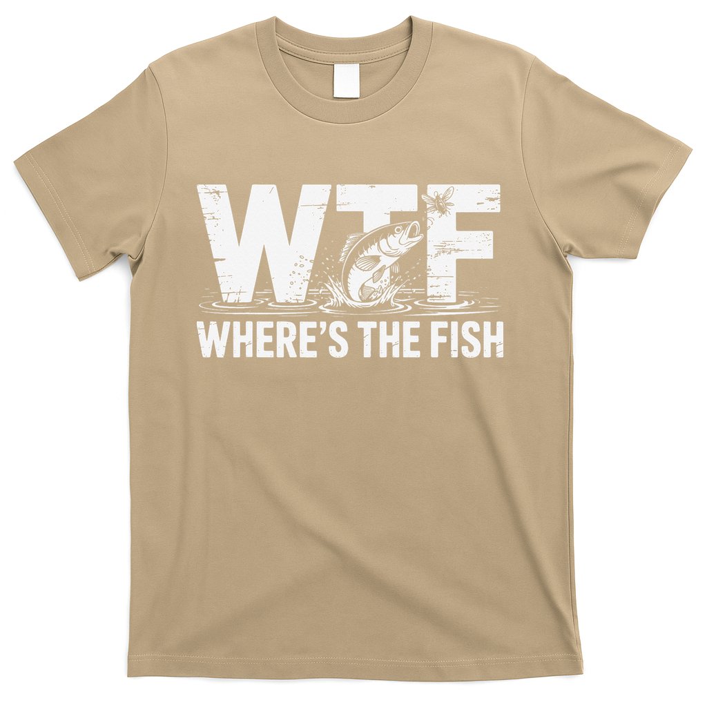 WTF Wheres The Fish Funny Fishing Humor T-Shirt