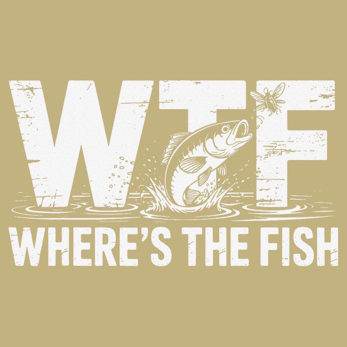 WTF Wheres The Fish Funny Fishing Humor T-Shirt