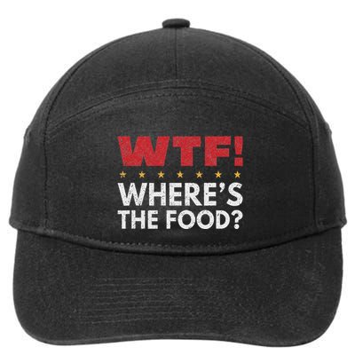 Wtf WhereS The Food 7-Panel Snapback Hat