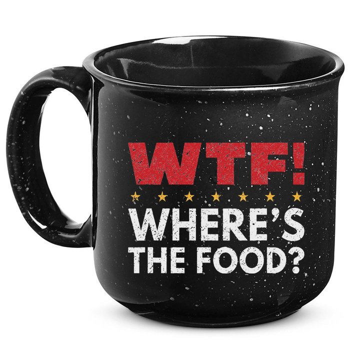 Wtf WhereS The Food 15oz Campfire Ceramic Mug