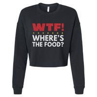Wtf WhereS The Food Cropped Pullover Crew