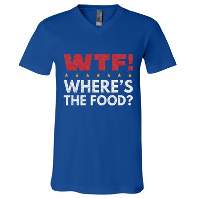 Wtf WhereS The Food V-Neck T-Shirt