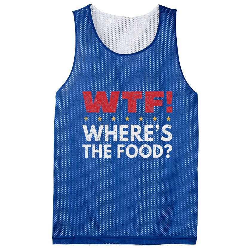 Wtf WhereS The Food Mesh Reversible Basketball Jersey Tank