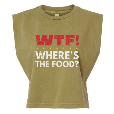 Wtf WhereS The Food Garment-Dyed Women's Muscle Tee
