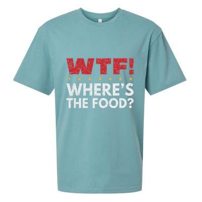 Wtf WhereS The Food Sueded Cloud Jersey T-Shirt