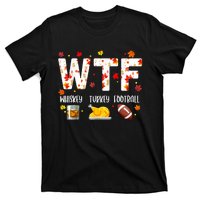 Wtf Whiskey Turkey Football Funny Thanksgiving Day T-Shirt