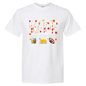 Wtf Whiskey Turkey Football Funny Thanksgiving Day Garment-Dyed Heavyweight T-Shirt