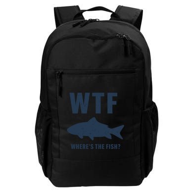 Wtf Wheres The Fish Funny Fishing Humor Meaningful Gift Backpack