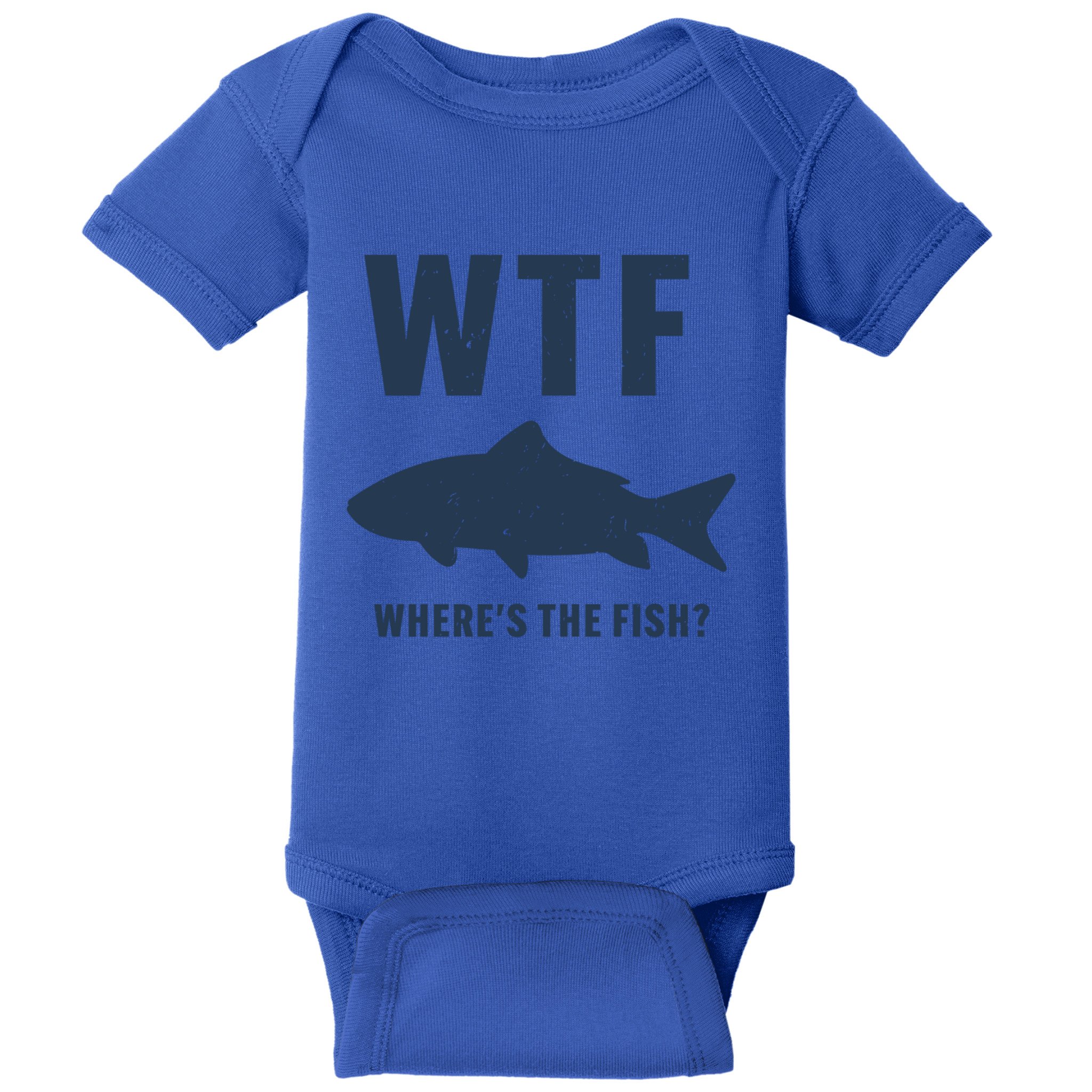 Wtf Wheres The Fish Funny Fishing Humor Meaningful Gift Baby Bodysuit