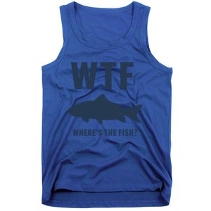 Wtf Wheres The Fish Funny Fishing Humor Meaningful Gift Tank Top