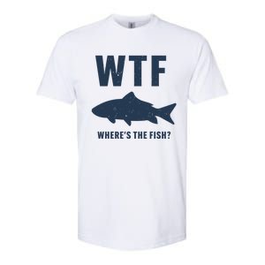 Wtf Wheres The Fish Funny Fishing Humor Meaningful Gift Softstyle CVC T-Shirt