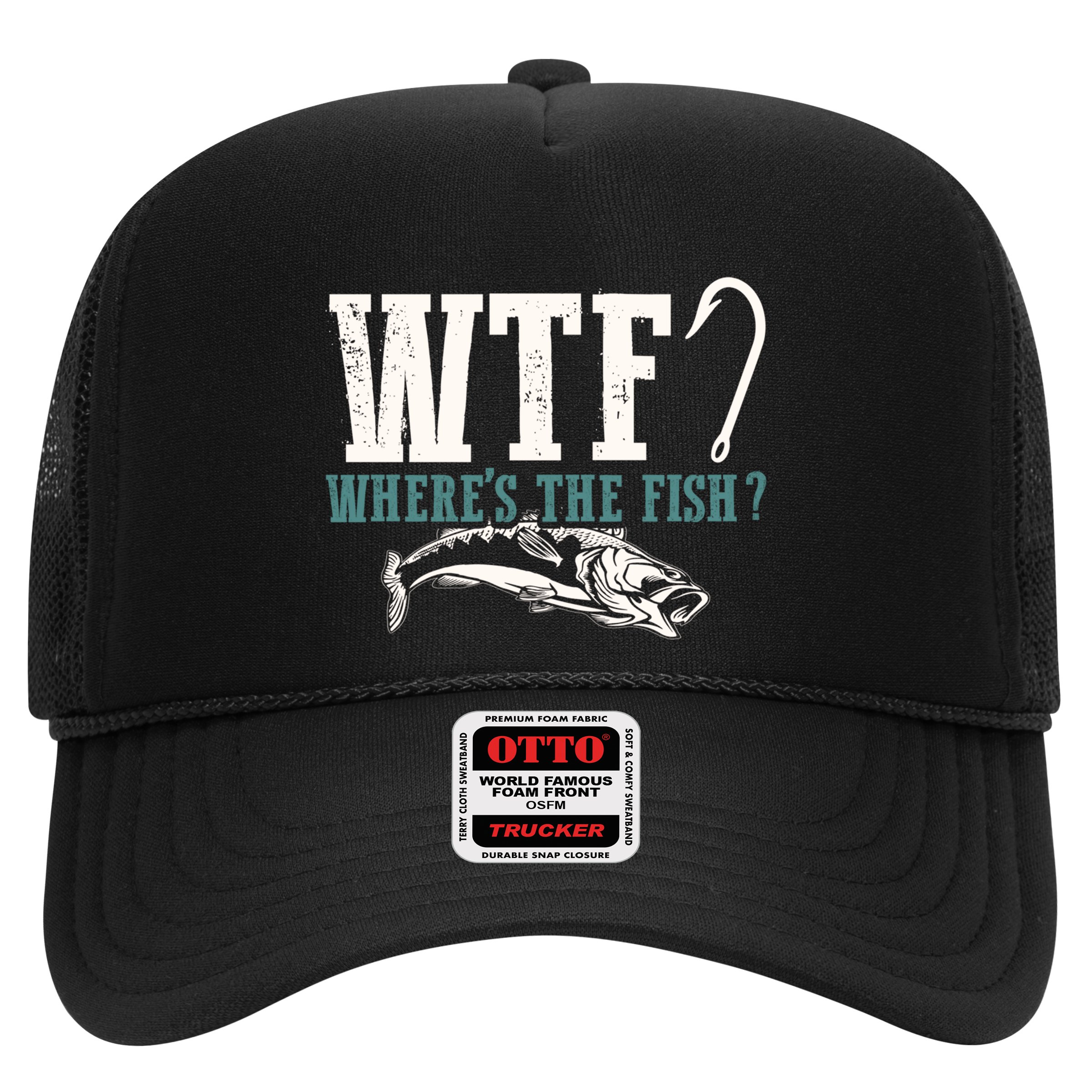 Wtf Wheres The Fish Fisher Gift Hat