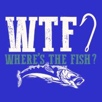 Wtf Wheres The Fish Fisher Gift Zip Tote Bag