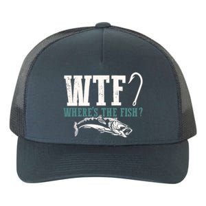 Wtf Wheres The Fish Fisher Gift Yupoong Adult 5-Panel Trucker Hat