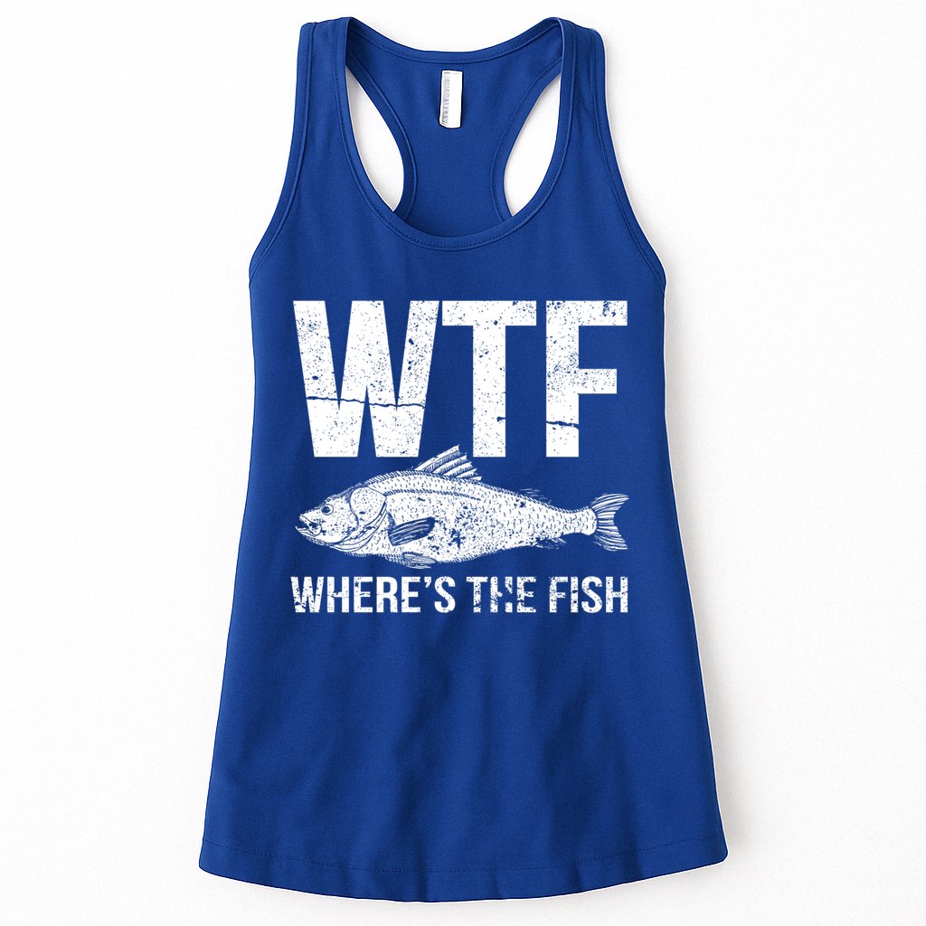 Wtf Wheres The Fish Funny Gift Womens Tank Top