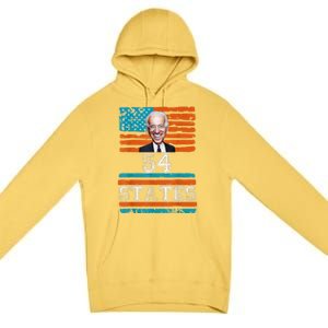 We Went To 54 States, Funny President Biden Gaff Premium Pullover Hoodie