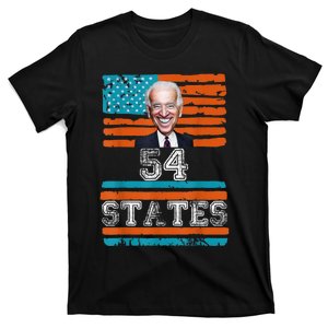 We Went To 54 States, Funny President Biden Gaff T-Shirt