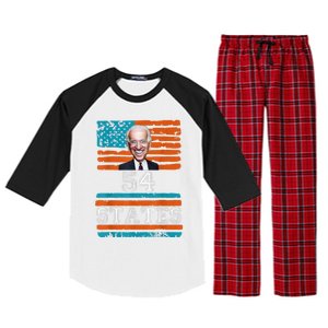 We Went To 54 States, Funny President Biden Gaff Raglan Sleeve Pajama Set