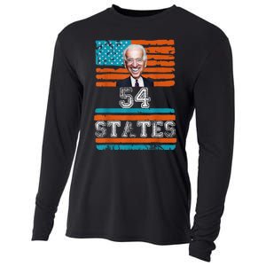 We Went To 54 States, Funny President Biden Gaff Cooling Performance Long Sleeve Crew