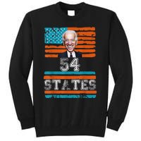 We Went To 54 States, Funny President Biden Gaff Tall Sweatshirt