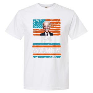 We Went To 54 States, Funny President Biden Gaff Garment-Dyed Heavyweight T-Shirt