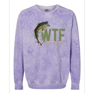 Wtf WhereS The Fish Colorblast Crewneck Sweatshirt