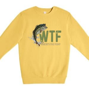 Wtf WhereS The Fish Premium Crewneck Sweatshirt