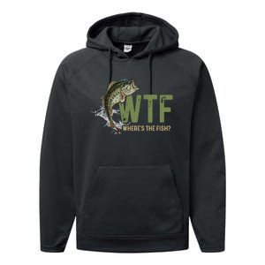 Wtf WhereS The Fish Performance Fleece Hoodie