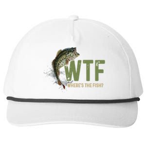 Wtf WhereS The Fish Snapback Five-Panel Rope Hat