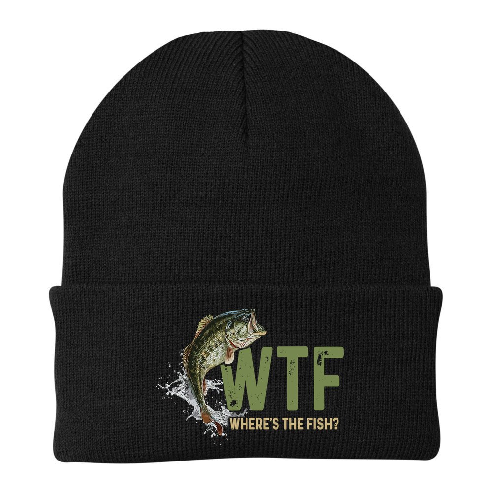 Wtf WhereS The Fish Beanie