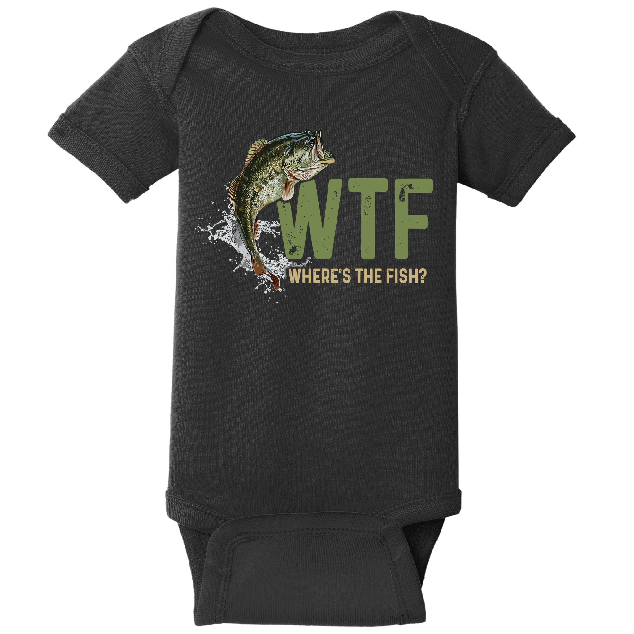 Wtf WhereS The Fish Baby Bodysuit