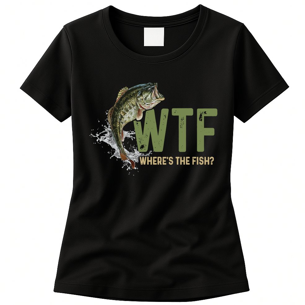 Wtf WhereS The Fish Womens T-Shirt