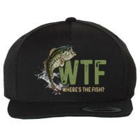 Wtf WhereS The Fish Wool Snapback Cap