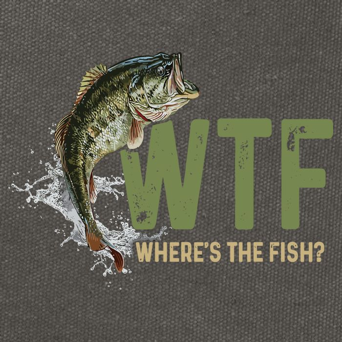 Wtf WhereS The Fish Cotton Canvas Backpack