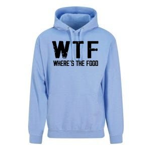 Wtf Wheres The Food Funny Food Enthusiasts Gift Unisex Surf Hoodie