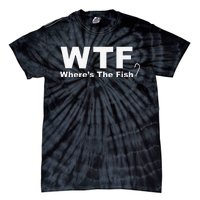 WTF Wheres The Fish Funny Fishing Tie-Dye T-Shirt