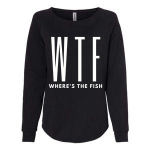 WTF Where's The Fish Womens California Wash Sweatshirt