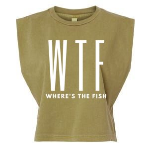 WTF Where's The Fish Garment-Dyed Women's Muscle Tee